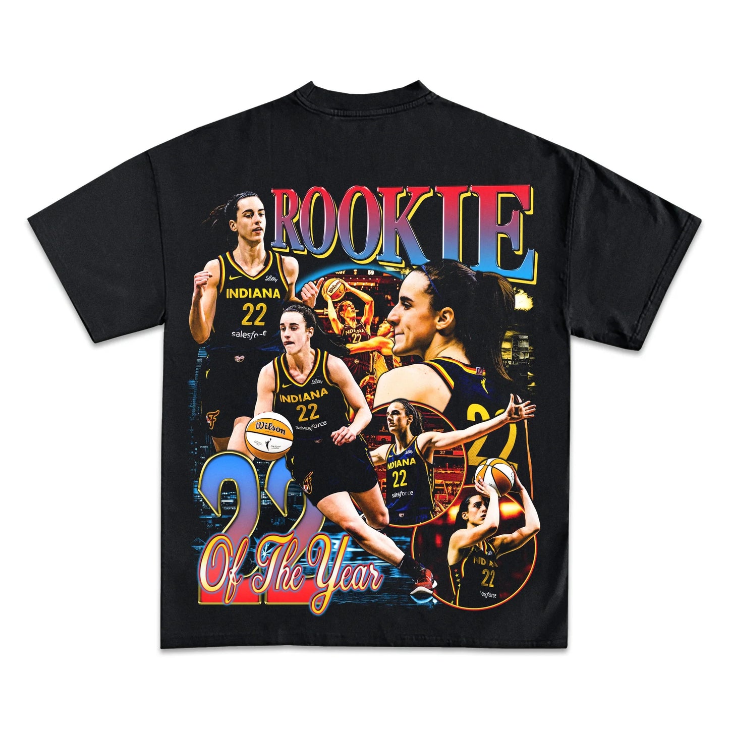Caitlyn Clark Rookie of the Year Heavyweight Cotton Fan Graphic T-Shirt
