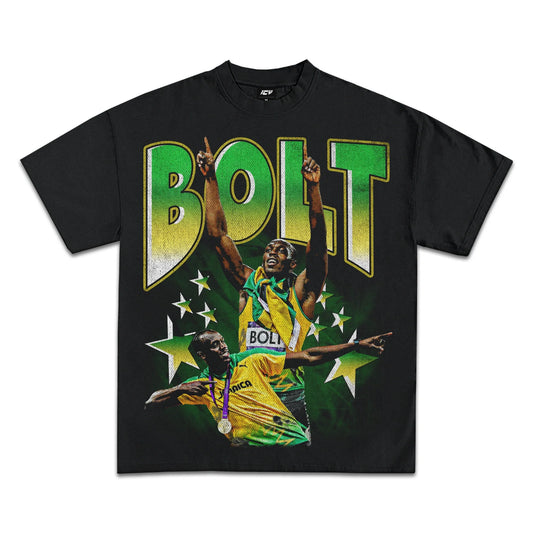 Official Usain Bolt Graphic T-Shirt: Premium Heavyweight Cotton, Unisex Fan Apparel