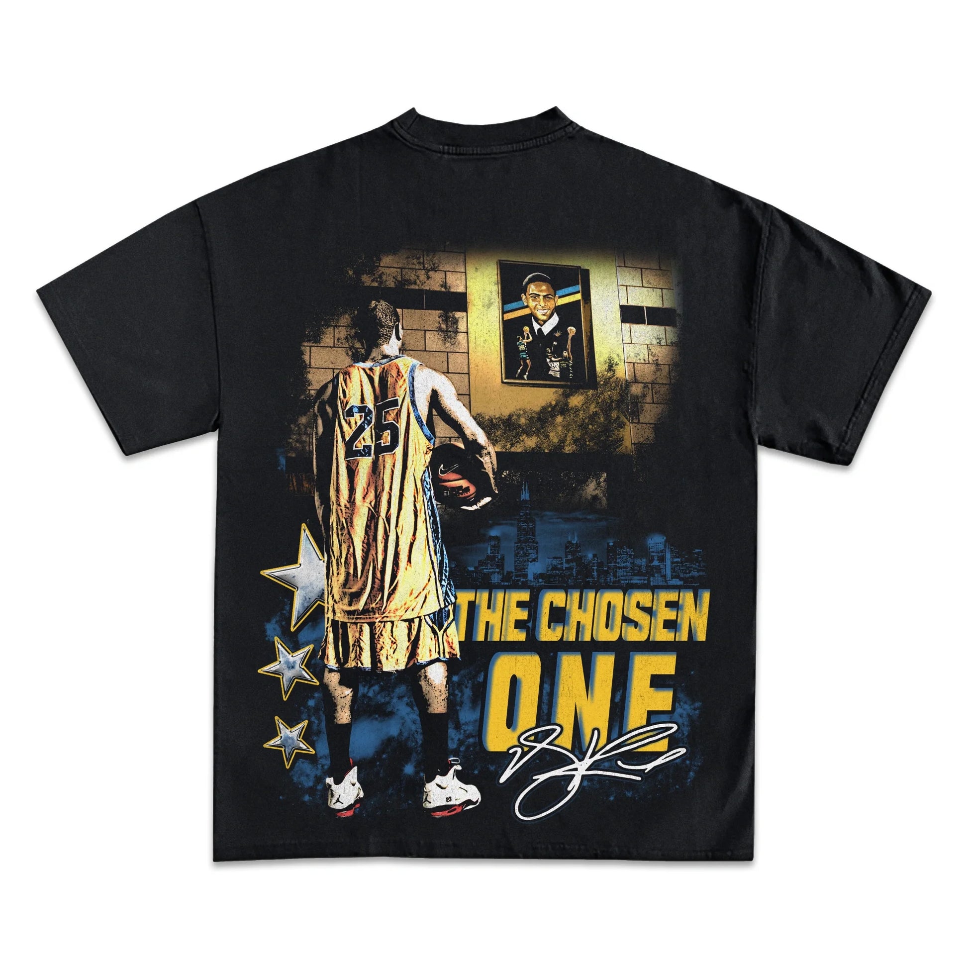 Derrick Rose Basketball Legend Graphic Tee - Soft Heavyweight Cotton Comfort