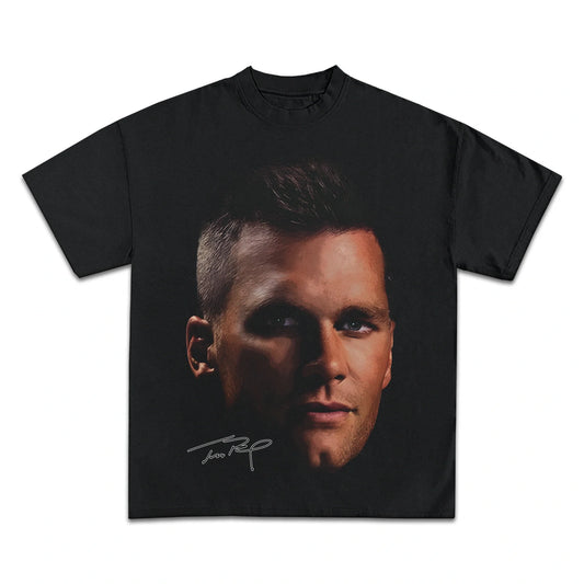 Official Tom Brady Jumbo Graphic T-Shirt | Premium Cotton Black Fan Tee