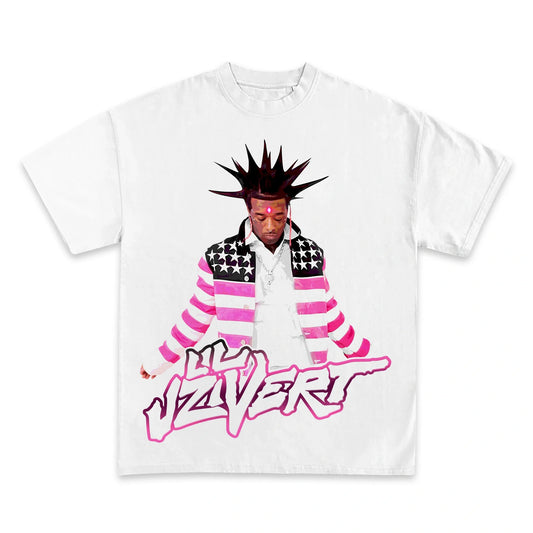 Official Lil Uzi Vert Pink Tape Album Art Graphic Tee Shirt Premium Cotton