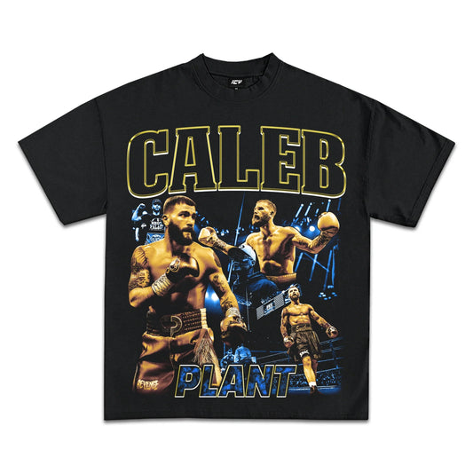Caleb Plant 'Sweat Pea' Boxing Champion Graphic Tee Shirt - Heavyweight Cotton