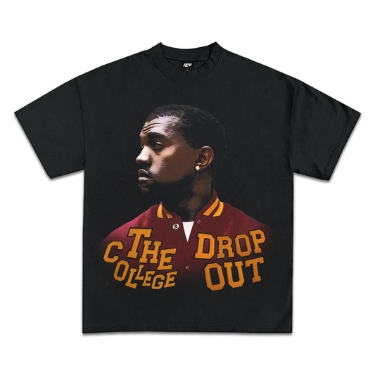 Kanye West College Dropout Album Art Heavyweight Cotton T-Shirt