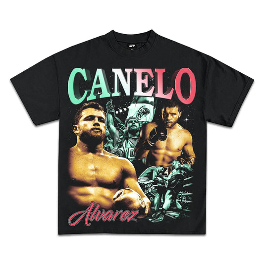 Canelo Alvarez Boxing Legend Graphic T-Shirt - Heavyweight Cotton Fan Tee