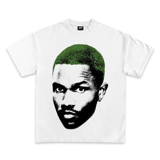 Frank Ocean Blonded Album Art Green Graphic T-Shirt Cotton Tee