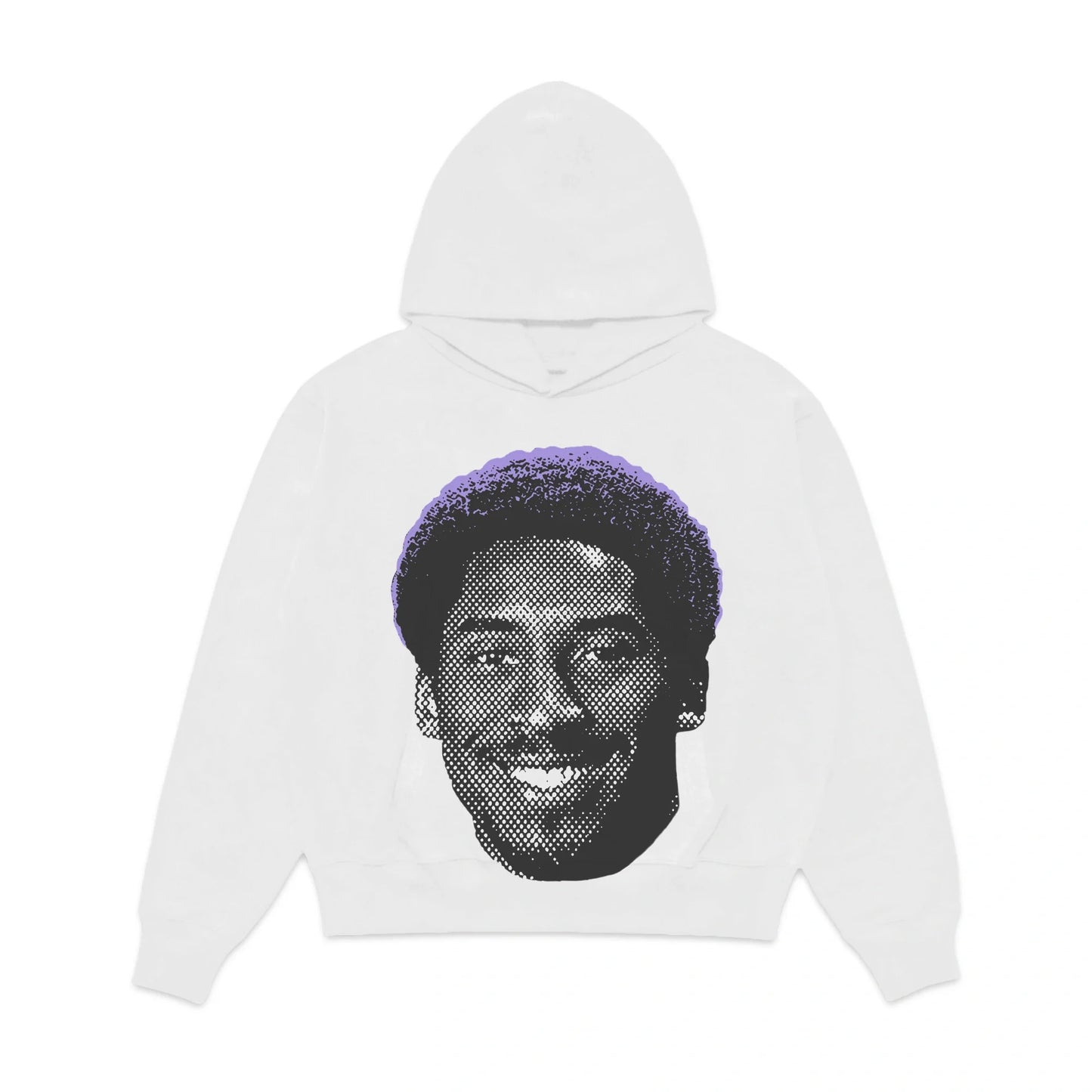 Kobe Bryant Mamba Mentality Afro Jumbo Fleece Hoodie - White Comfort Design