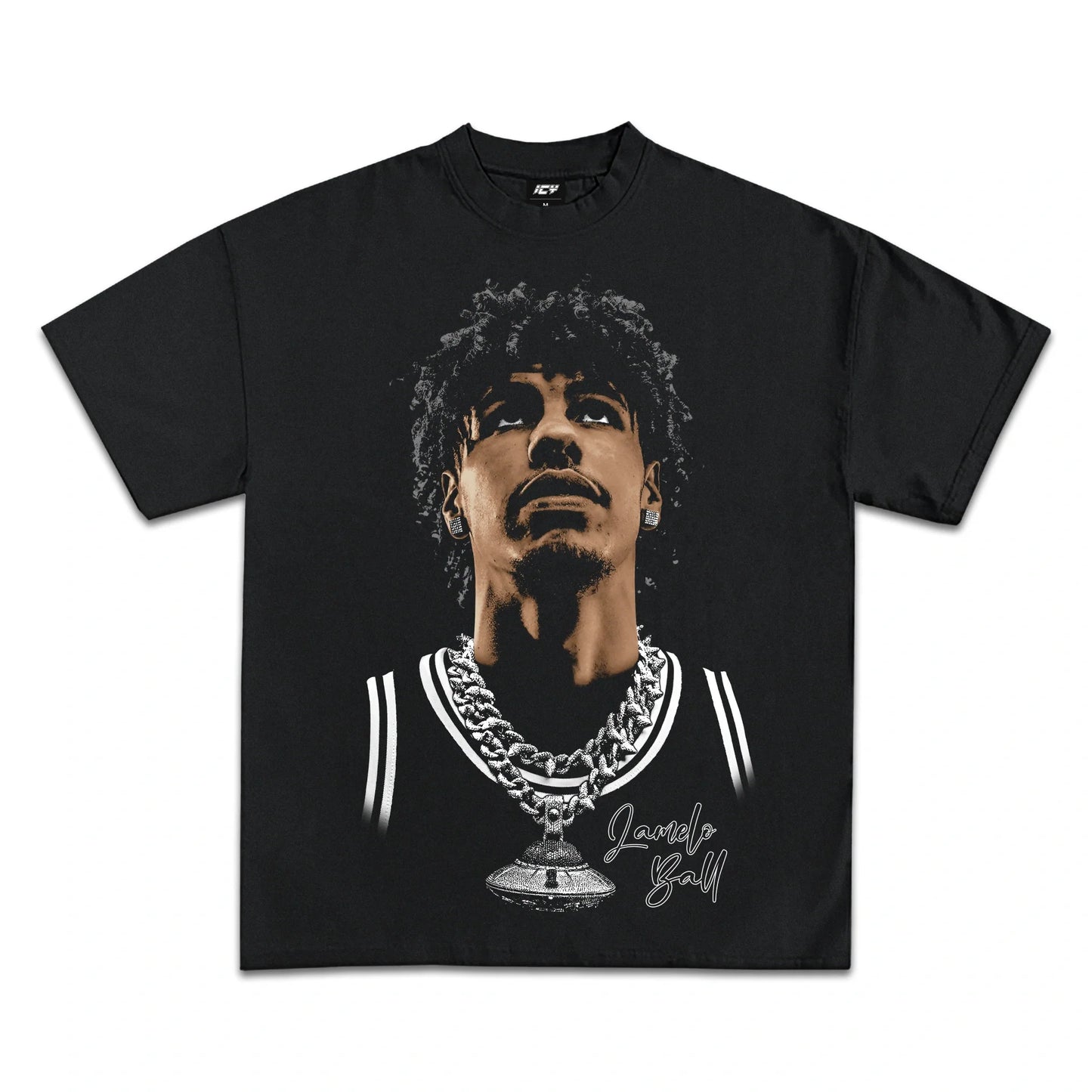 Icy LaMelo Ball Graphic T-Shirt – Premium Heavyweight Cotton Fan Apparel