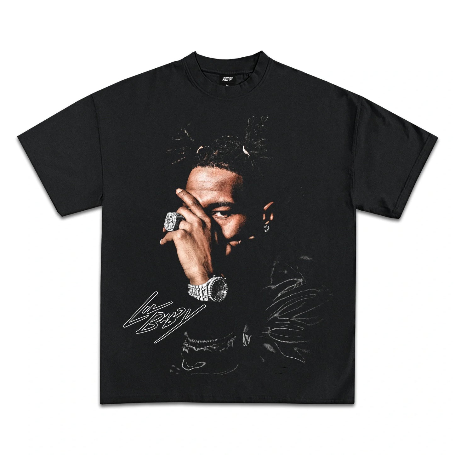 Lil Baby Icy Exclusive Graphic T-Shirt Heavyweight Cotton Premium Fan Apparel