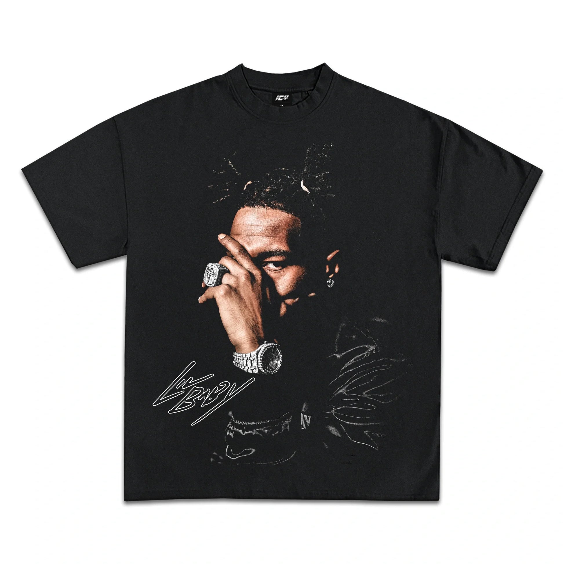 Lil Baby Icy Exclusive Graphic T-Shirt Heavyweight Cotton Premium Fan Apparel