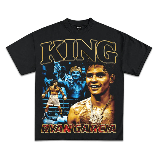 Ryan Garcia Boxing Graphic Tee: Heavy Cotton, True Fit, Black Edition