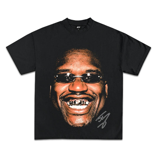 Shaquille O'Neal Icy Graphic T-Shirt: Premium Heavyweight Cotton, Iconic Design
