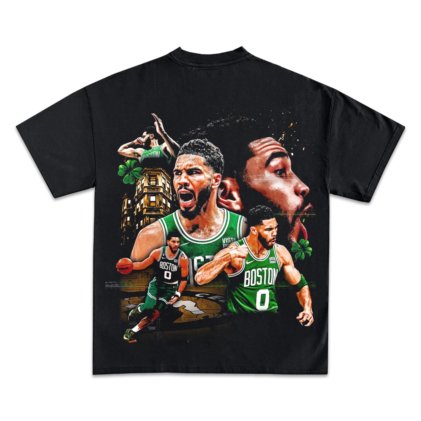 Jayson Tatum Boston Celtics Graphic T-Shirt - Heavyweight Cotton Fan Apparel
