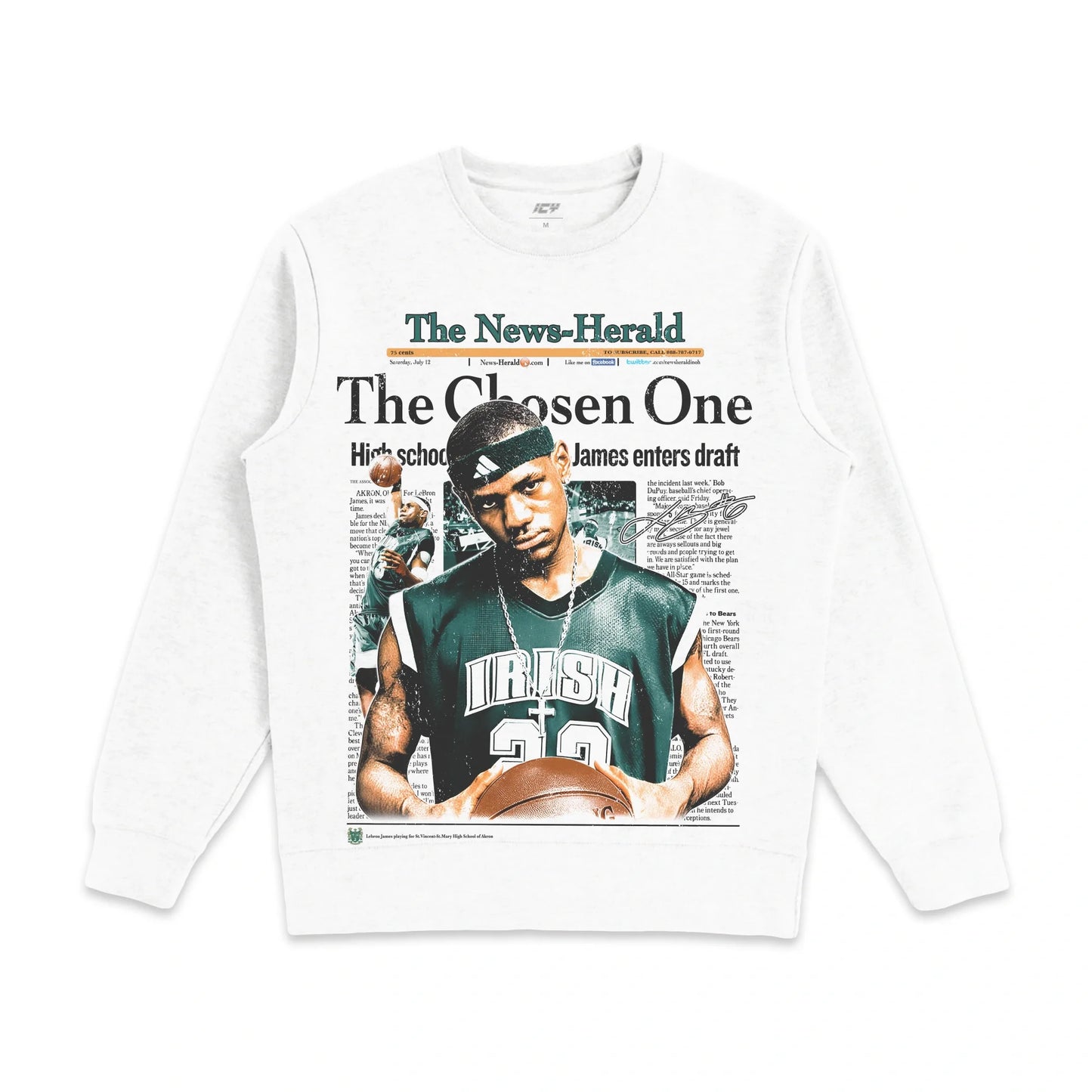 Legendary LeBron James "The Chosen One" 2002 Crewneck Sweatshirt – Iconic Style & Comfort