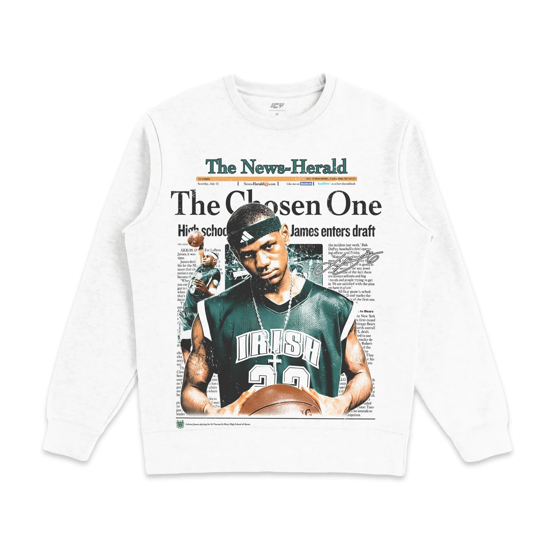 Legendary LeBron James "The Chosen One" 2002 Crewneck Sweatshirt – Iconic Style & Comfort