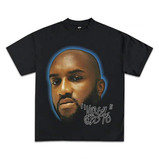 Virgil Abloh Inspired Jumbo Graphic Tee: Premium Heavyweight Cotton, Iconic Design
