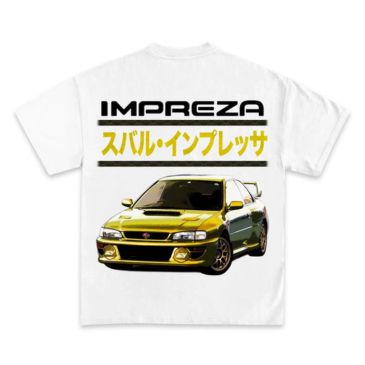 Subaru Impreza JDM Racing Graphic T-Shirt - Heavyweight Cotton Car Enthusiast Tee
