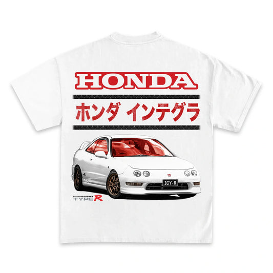 Premium Honda Integra Type R JDM Racing Graphic T-Shirt Heavyweight Cotton