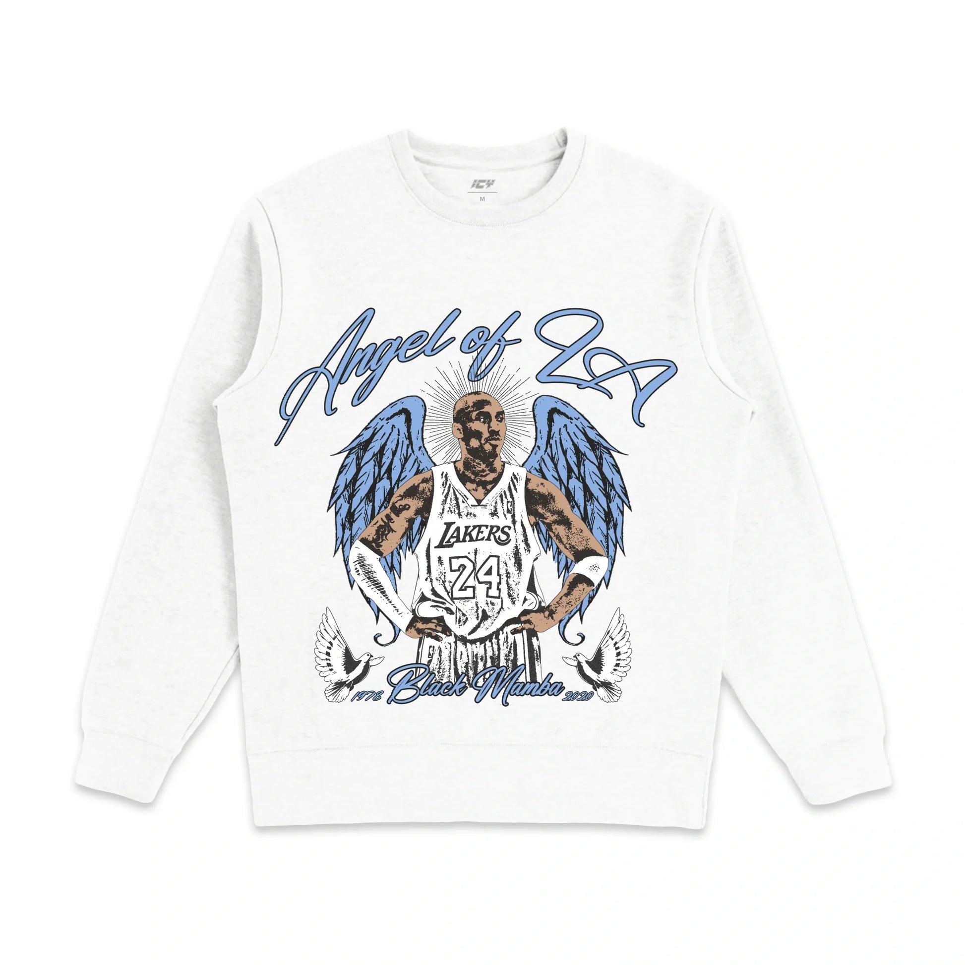 Kobe Bryant "Angel of LA" Graphic Crewneck: Heavyweight Cotton Fleece, Relaxed Fit