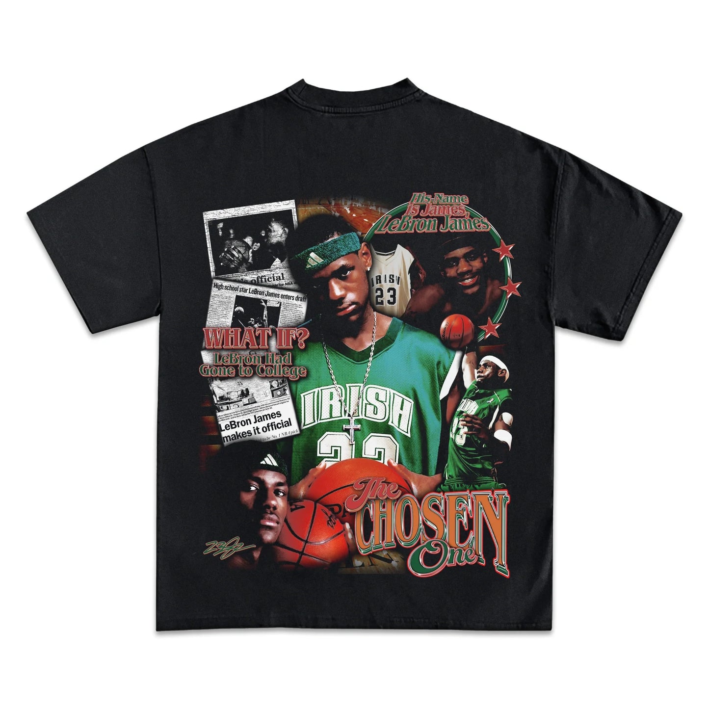 LeBron James King of Akron Graphic Tee: Premium Heavyweight Cotton, Iconic Design