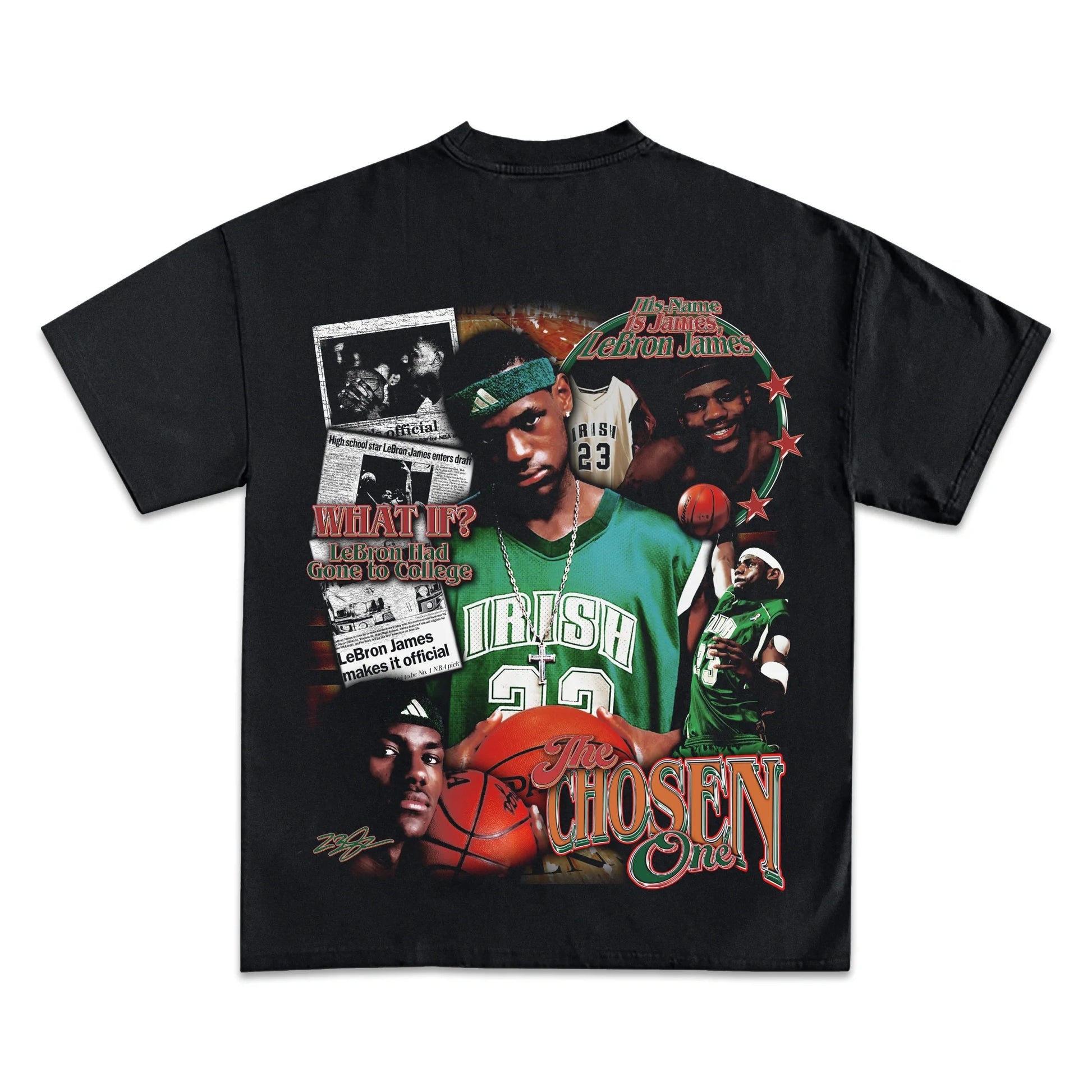 LeBron James King of Akron Graphic Tee: Premium Heavyweight Cotton, Iconic Design