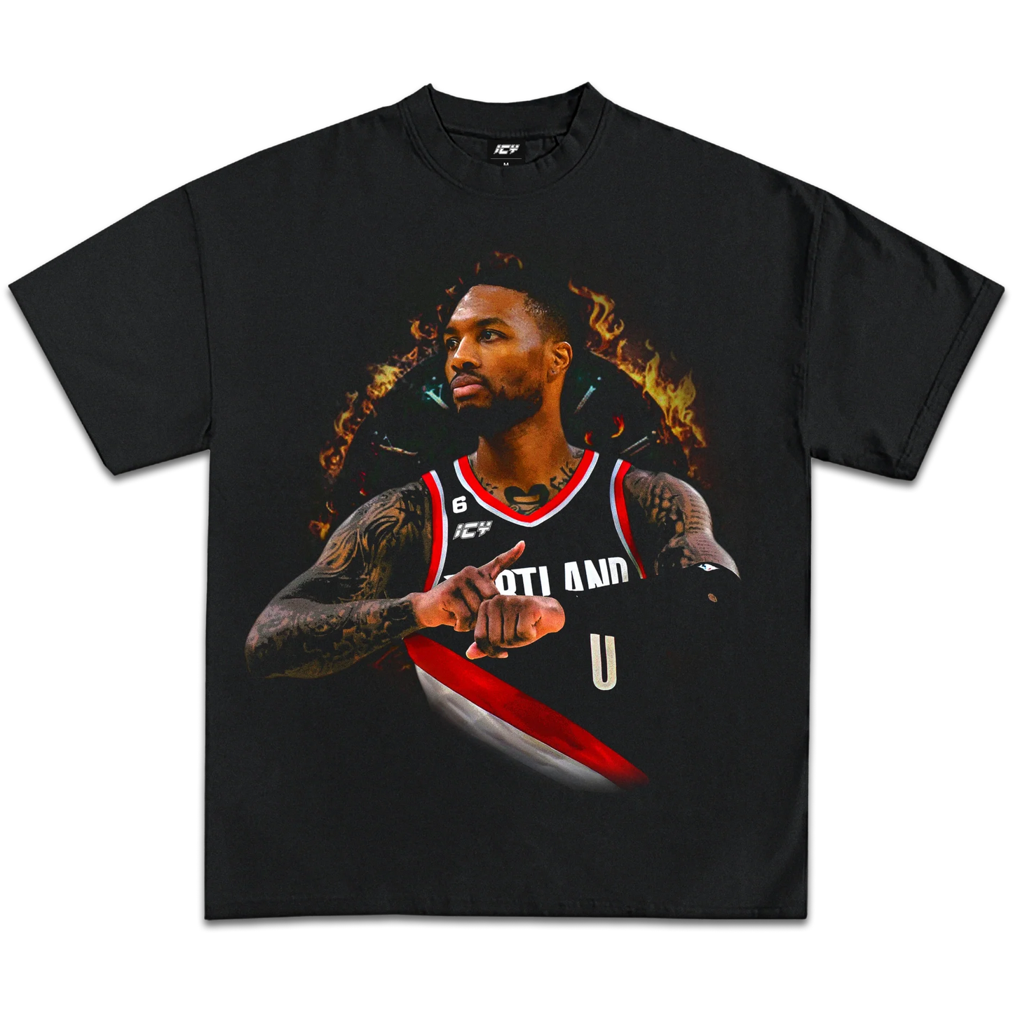 Damian Lillard Icy Exclusive Graphic Tee: Premium Heavyweight Cotton, True to Size Fit