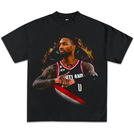 Damian Lillard Icy Exclusive Graphic Tee: Premium Heavyweight Cotton, True to Size Fit