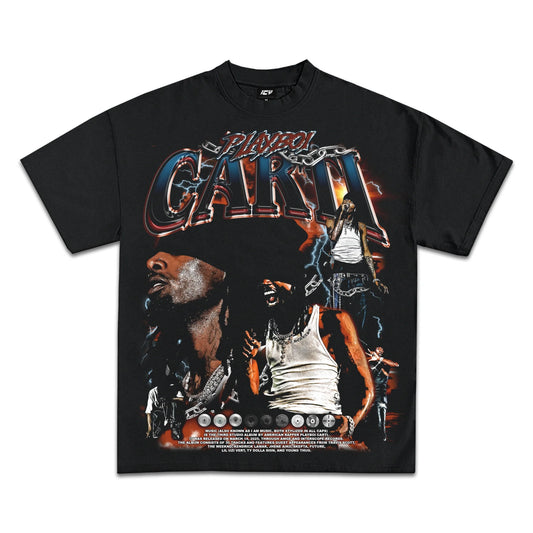Exclusive Playboi Carti Icy Graphic T-Shirt: Heavyweight Cotton, Music Icon Fan Apparel
