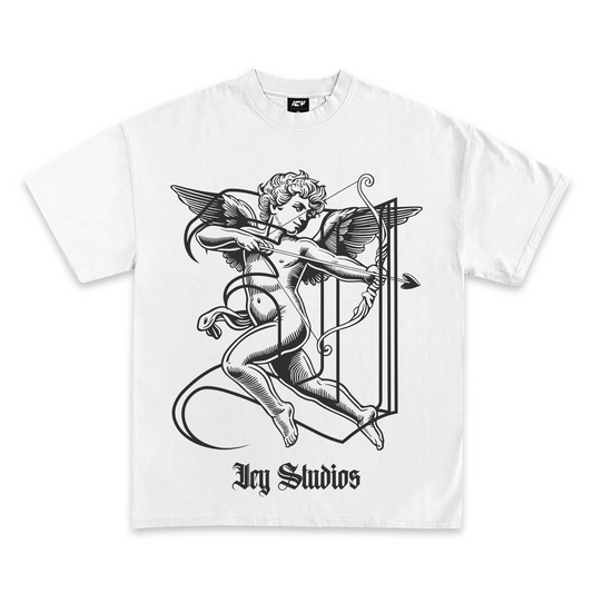 Charming Cupid Graphic T-Shirt: Premium Cotton, True Fit, Playful Heart Design