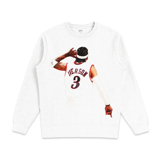 Allen Iverson 'The Answer' Graphic Crewneck Sweatshirt - Heavyweight Cotton Fleece Blend