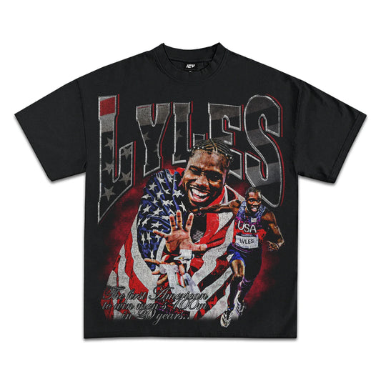Noah Lyles Sprint Legend Graphic T-Shirt: Premium Cotton, Comfortable Fan Apparel