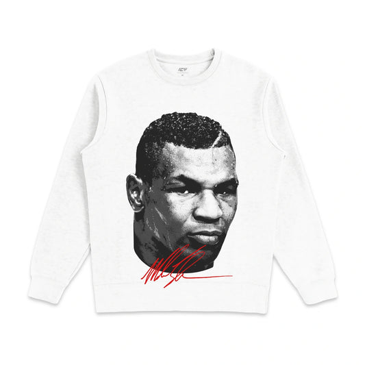 Mike Tyson Jumbo Graphic Heavyweight Crewneck Sweatshirt - Relaxed Fit Cotton Fleece