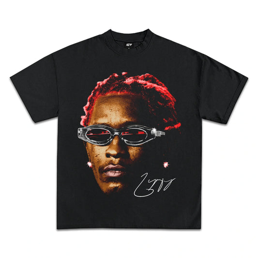 Young Thug Red Graphic Tee: Premium Heavy Cotton, Bold Design, True Fit
