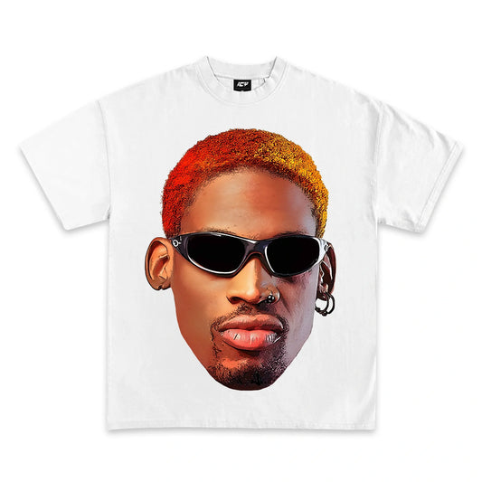 Iconic Dennis Rodman Jumbo Graphic T-Shirt - Premium Heavyweight Cotton Tee