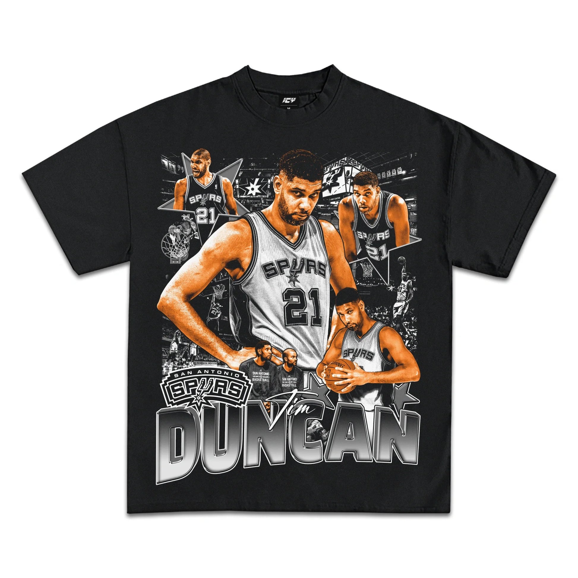 Tim Duncan Spurs Legend Graphic Tee: Ultimate Heavyweight Cotton Fan Apparel