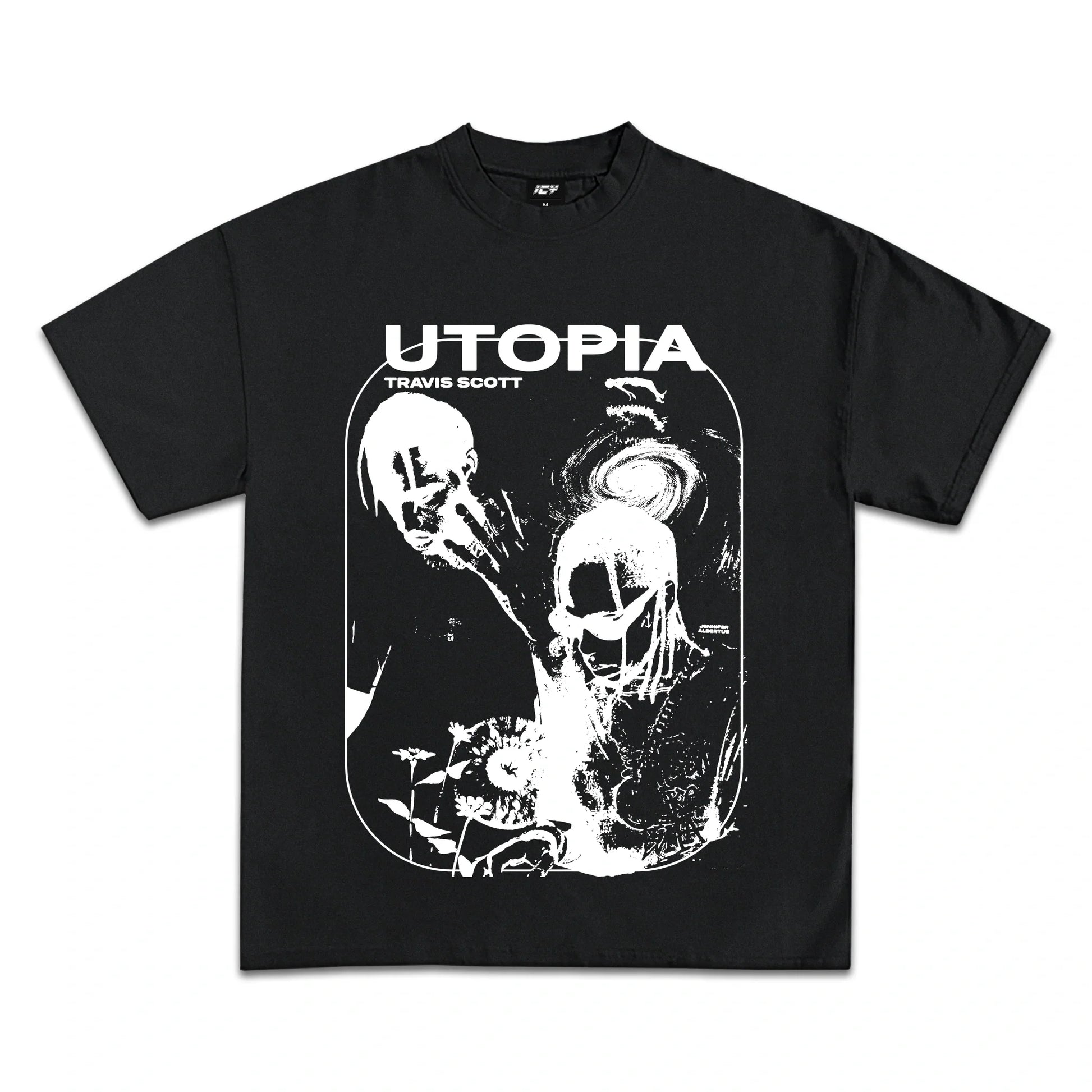 Travis Scott Utopia Heavyweight Cotton Graphic T-Shirt - Fan Concert Merch